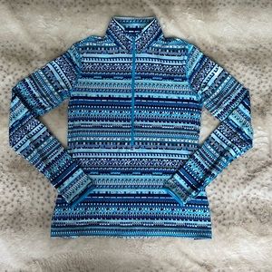 Nike Thicker /coldweather  DriFit Blue 3/4 zip